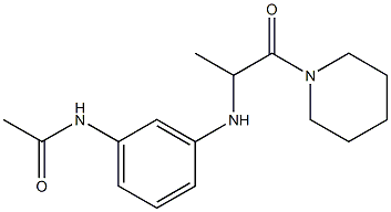 N-(3-{[1-oxo-1-(piperidin-1-yl)propan-2-yl]amino}phenyl)acetamide Struktur