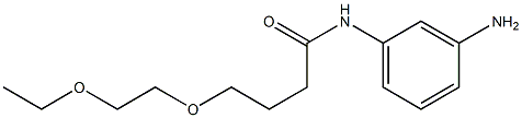 N-(3-aminophenyl)-4-(2-ethoxyethoxy)butanamide Struktur