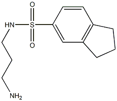 N-(3-aminopropyl)-2,3-dihydro-1H-indene-5-sulfonamide Struktur