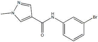 N-(3-bromophenyl)-1-methyl-1H-pyrazole-4-carboxamide Struktur