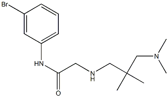 N-(3-bromophenyl)-2-({2-[(dimethylamino)methyl]-2-methylpropyl}amino)acetamide Struktur