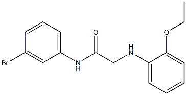 N-(3-bromophenyl)-2-[(2-ethoxyphenyl)amino]acetamide Struktur