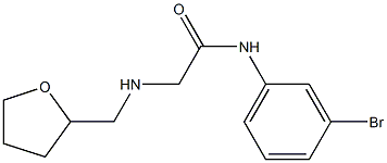 N-(3-bromophenyl)-2-[(oxolan-2-ylmethyl)amino]acetamide Struktur