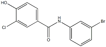 N-(3-bromophenyl)-3-chloro-4-hydroxybenzamide Struktur