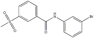 N-(3-bromophenyl)-3-methanesulfonylbenzamide Struktur