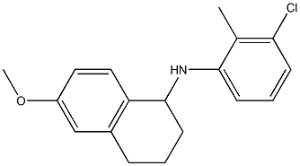 N-(3-chloro-2-methylphenyl)-6-methoxy-1,2,3,4-tetrahydronaphthalen-1-amine Struktur