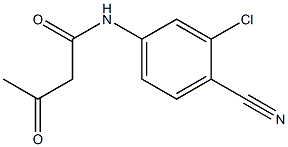 N-(3-chloro-4-cyanophenyl)-3-oxobutanamide Struktur