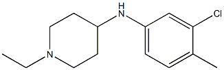 N-(3-chloro-4-methylphenyl)-1-ethylpiperidin-4-amine Struktur