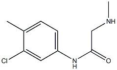 N-(3-chloro-4-methylphenyl)-2-(methylamino)acetamide Struktur