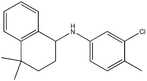 N-(3-chloro-4-methylphenyl)-4,4-dimethyl-1,2,3,4-tetrahydronaphthalen-1-amine Struktur