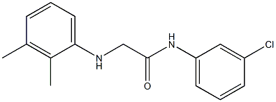 N-(3-chlorophenyl)-2-[(2,3-dimethylphenyl)amino]acetamide Struktur