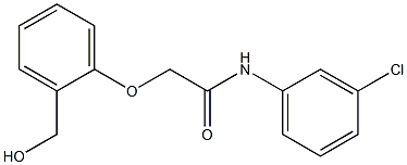 N-(3-chlorophenyl)-2-[2-(hydroxymethyl)phenoxy]acetamide Struktur