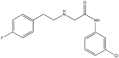 N-(3-chlorophenyl)-2-{[2-(4-fluorophenyl)ethyl]amino}acetamide Struktur