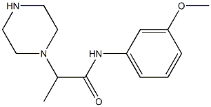 N-(3-methoxyphenyl)-2-(piperazin-1-yl)propanamide Struktur