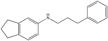 N-(3-phenylpropyl)-2,3-dihydro-1H-inden-5-amine Struktur