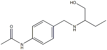 N-(4-{[(1-hydroxybutan-2-yl)amino]methyl}phenyl)acetamide Struktur