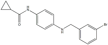 N-(4-{[(3-bromophenyl)methyl]amino}phenyl)cyclopropanecarboxamide Struktur