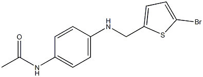 N-(4-{[(5-bromothiophen-2-yl)methyl]amino}phenyl)acetamide Struktur