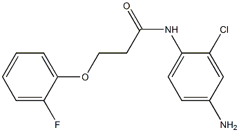 N-(4-amino-2-chlorophenyl)-3-(2-fluorophenoxy)propanamide Struktur