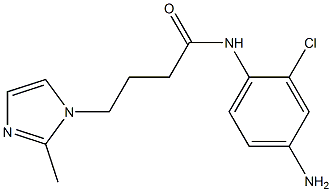 N-(4-amino-2-chlorophenyl)-4-(2-methyl-1H-imidazol-1-yl)butanamide Struktur