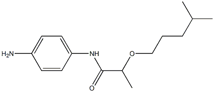 N-(4-aminophenyl)-2-[(4-methylpentyl)oxy]propanamide Struktur