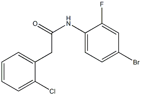 N-(4-bromo-2-fluorophenyl)-2-(2-chlorophenyl)acetamide Struktur