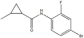 N-(4-bromo-2-fluorophenyl)-2-methylcyclopropanecarboxamide Struktur