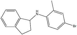 N-(4-bromo-2-methylphenyl)-2,3-dihydro-1H-inden-1-amine Struktur