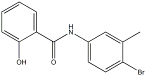 N-(4-bromo-3-methylphenyl)-2-hydroxybenzamide Struktur