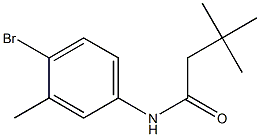 N-(4-bromo-3-methylphenyl)-3,3-dimethylbutanamide Struktur