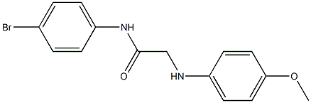 N-(4-bromophenyl)-2-[(4-methoxyphenyl)amino]acetamide Struktur