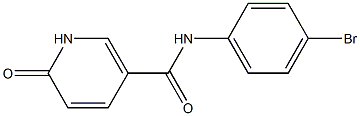 N-(4-bromophenyl)-6-oxo-1,6-dihydropyridine-3-carboxamide Struktur