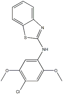 N-(4-chloro-2,5-dimethoxyphenyl)-1,3-benzothiazol-2-amine Struktur