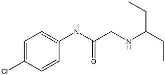 N-(4-chlorophenyl)-2-(pentan-3-ylamino)acetamide Struktur