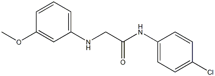 N-(4-chlorophenyl)-2-[(3-methoxyphenyl)amino]acetamide Struktur