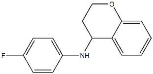 N-(4-fluorophenyl)-3,4-dihydro-2H-1-benzopyran-4-amine Struktur