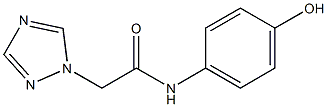 N-(4-hydroxyphenyl)-2-(1H-1,2,4-triazol-1-yl)acetamide Struktur