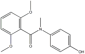 N-(4-hydroxyphenyl)-2,6-dimethoxy-N-methylbenzamide Struktur