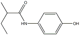 N-(4-hydroxyphenyl)-2-methylbutanamide Struktur