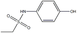 N-(4-hydroxyphenyl)ethane-1-sulfonamide Struktur