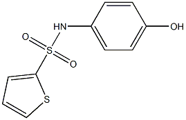 N-(4-hydroxyphenyl)thiophene-2-sulfonamide Struktur