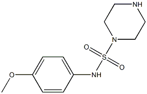 N-(4-methoxyphenyl)piperazine-1-sulfonamide Struktur