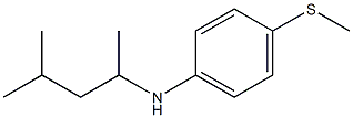 N-(4-methylpentan-2-yl)-4-(methylsulfanyl)aniline Struktur