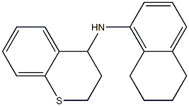 N-(5,6,7,8-tetrahydronaphthalen-1-yl)-3,4-dihydro-2H-1-benzothiopyran-4-amine Struktur