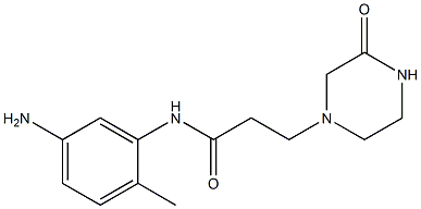 N-(5-amino-2-methylphenyl)-3-(3-oxopiperazin-1-yl)propanamide Struktur