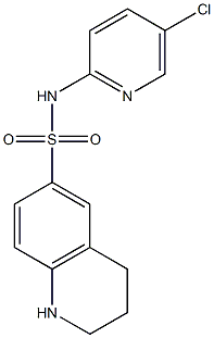 N-(5-chloropyridin-2-yl)-1,2,3,4-tetrahydroquinoline-6-sulfonamide Struktur