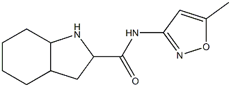 N-(5-methylisoxazol-3-yl)octahydro-1H-indole-2-carboxamide Struktur