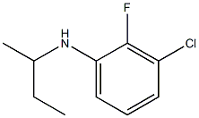 N-(butan-2-yl)-3-chloro-2-fluoroaniline Struktur