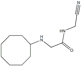 N-(cyanomethyl)-2-(cyclooctylamino)acetamide Struktur