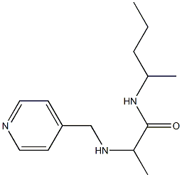 N-(pentan-2-yl)-2-[(pyridin-4-ylmethyl)amino]propanamide Struktur